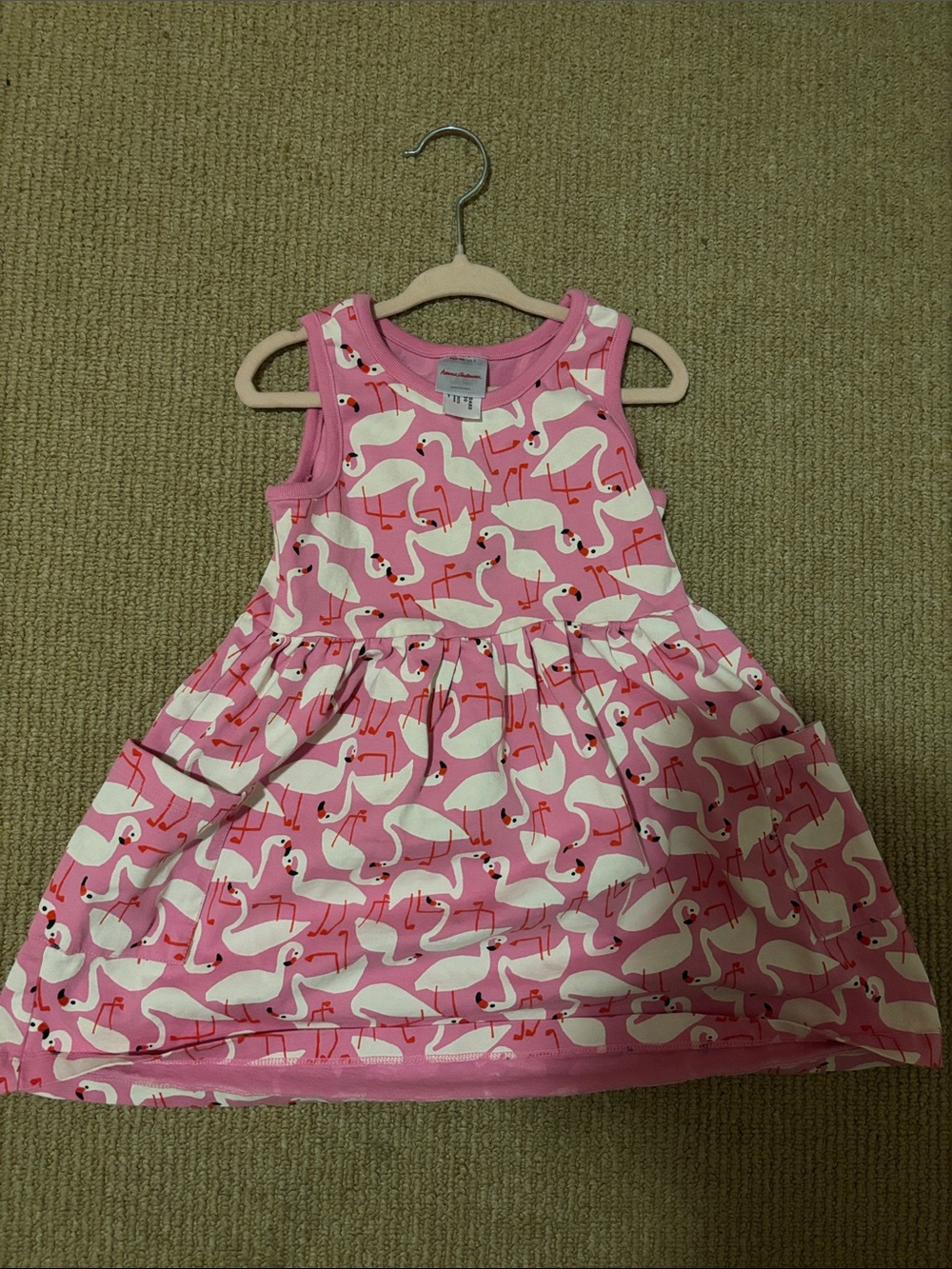 Hanna Andersson Pink Flamingo Dress 4T